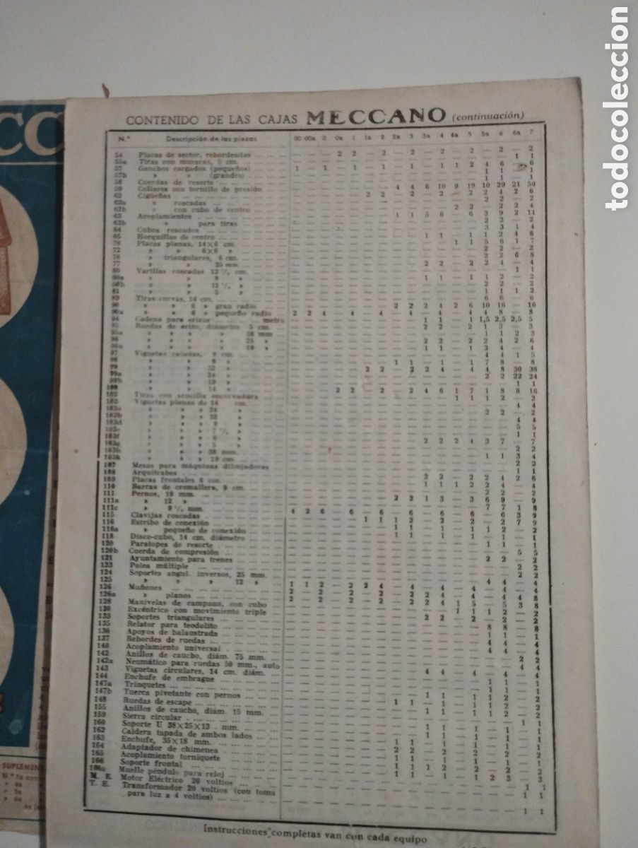 Juegos construcci&oacute;n - Meccano: Catalogo mecano a&ntilde;os 30 - Foto 1