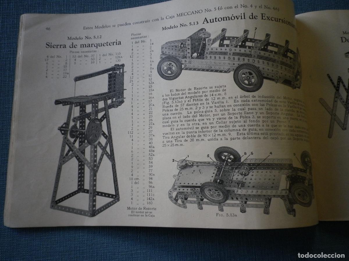 Juegos construcci&oacute;n - Meccano: Manual antiguo Meccano, Mecano - Foto 3