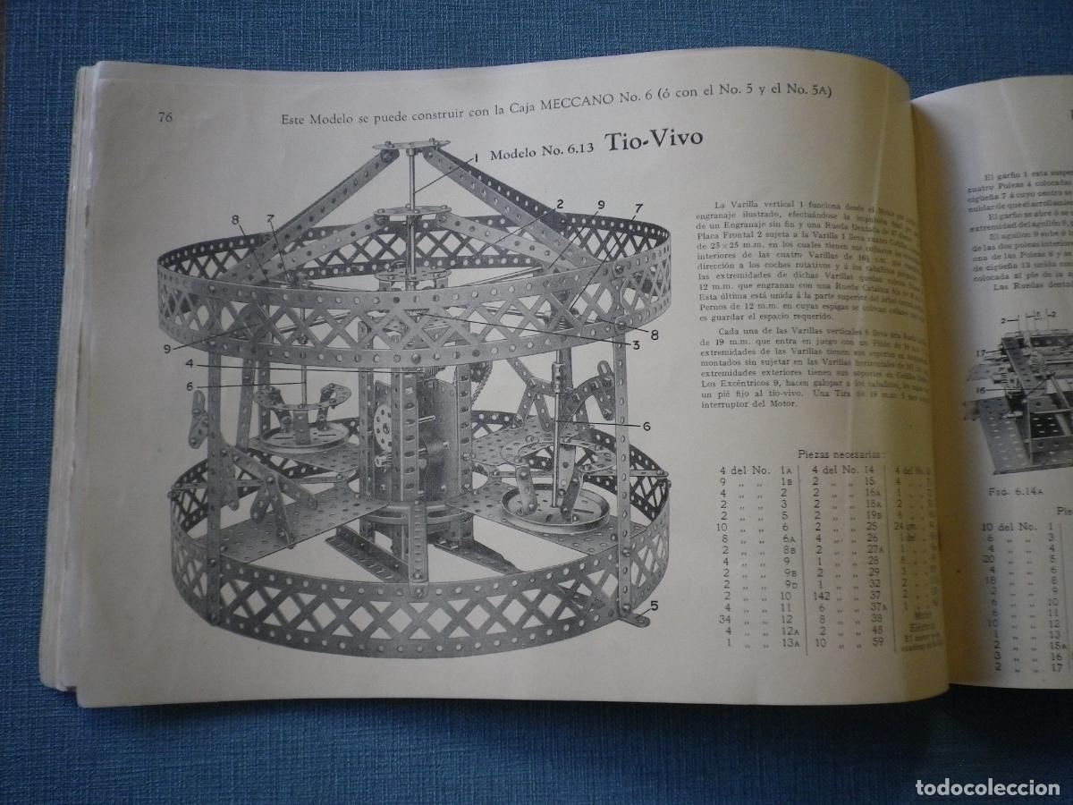 Juegos construcci&oacute;n - Meccano: Manual antiguo Meccano, Mecano - Foto 4