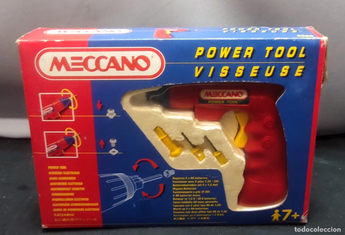 Juegos construcci&oacute;n - Meccano: Taladro de Meccano antiguo - Foto 1