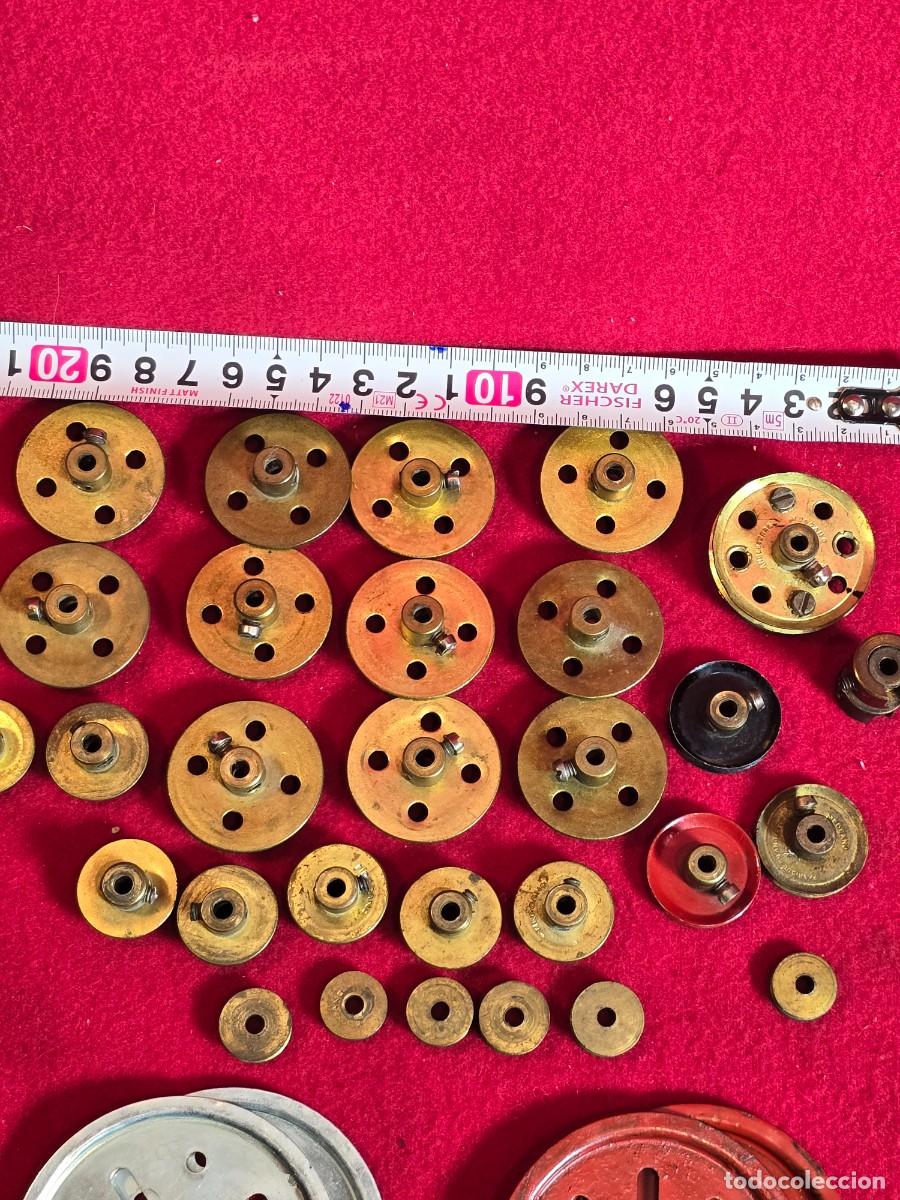 Juegos construcci&oacute;n - Meccano: LOTE DE POLEAS MECCANO - Foto 2