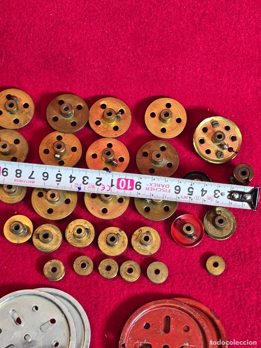 Juegos construcci&oacute;n - Meccano: LOTE DE POLEAS MECCANO - Foto 3