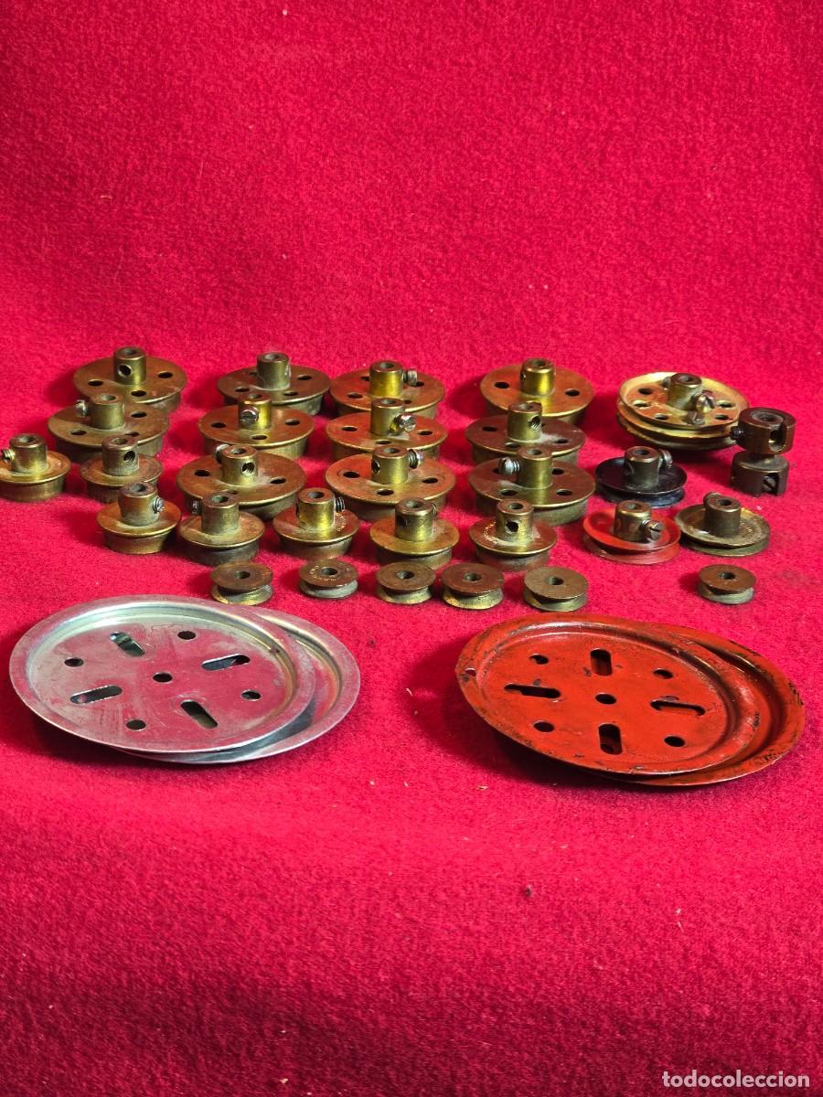 Juegos construcci&oacute;n - Meccano: LOTE DE POLEAS MECCANO - Foto 6