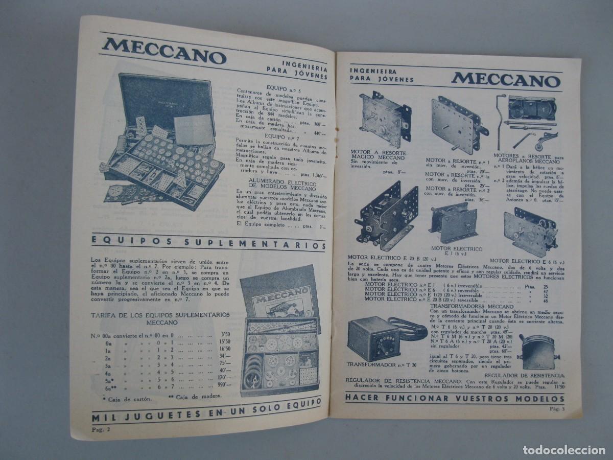 Juegos construcci&oacute;n - Meccano: ANTIGUO CAT&Aacute;LOGO DE MECCANO. - Foto 2