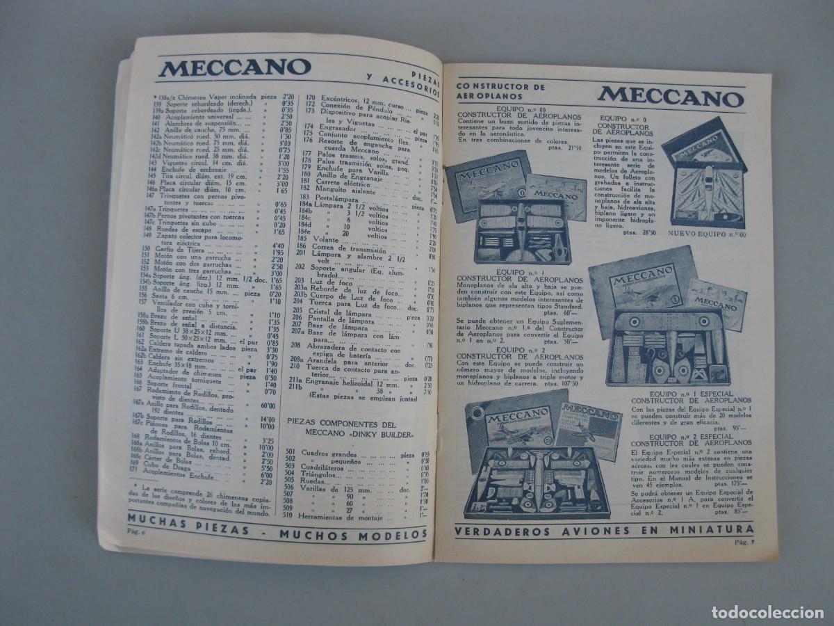Juegos construcci&oacute;n - Meccano: ANTIGUO CAT&Aacute;LOGO DE MECCANO. - Foto 3