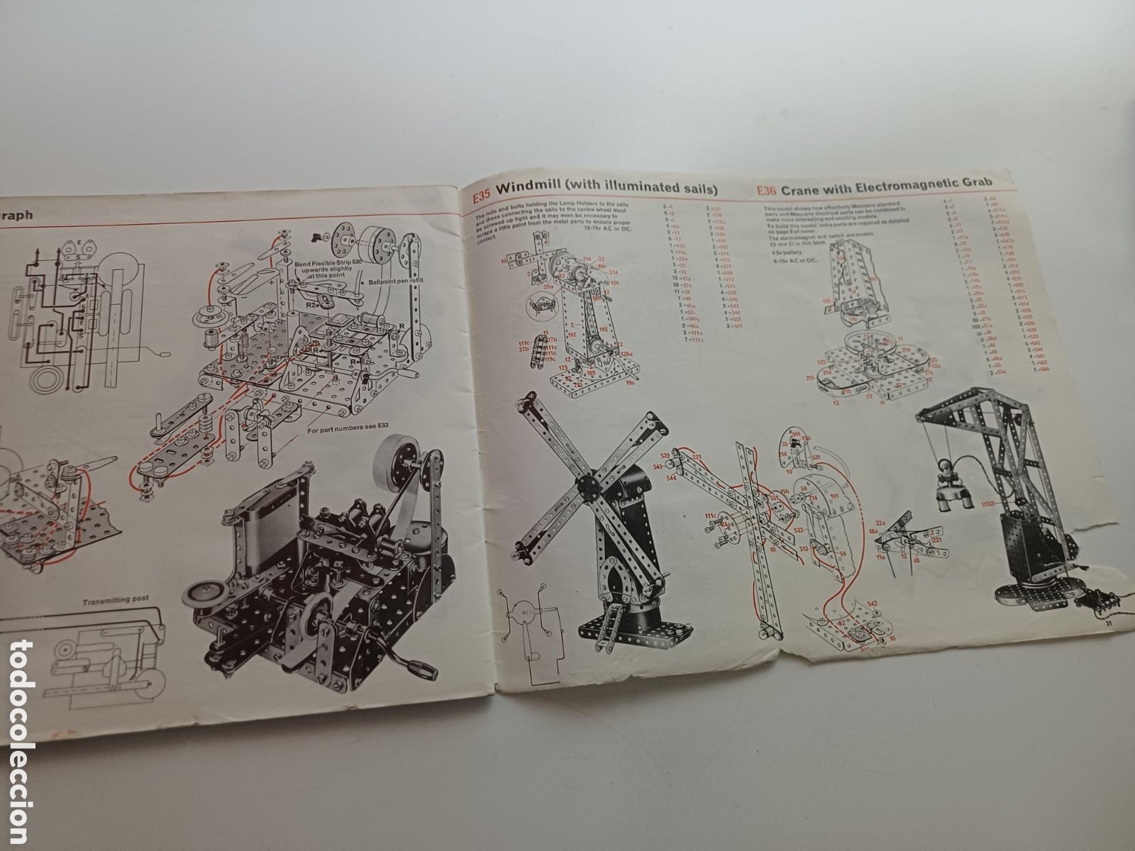 Juegos construcci&oacute;n - Meccano: MECCANO libro de modelo 4EL solo en ingl&eacute;s - Foto 7