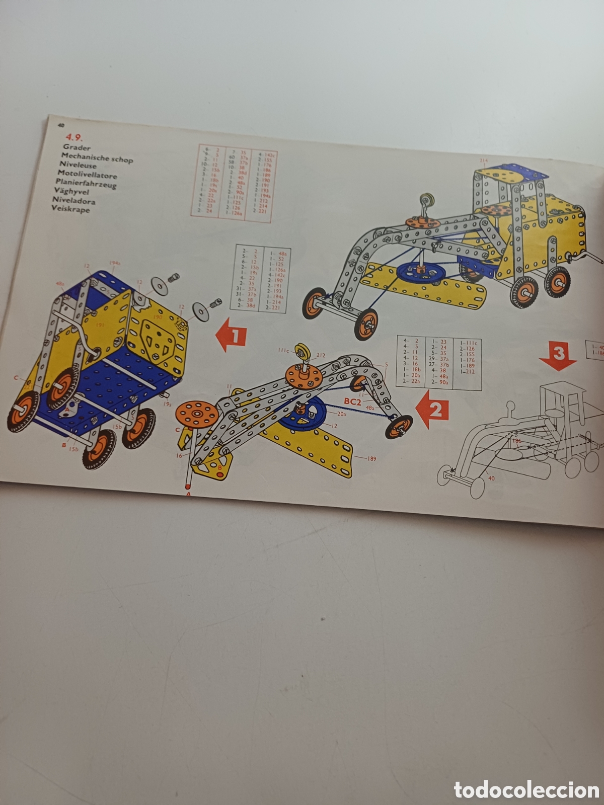 Juegos construcci&oacute;n - Meccano: MECCANO libro de modelo 2 / 3 / 4 en 8 idiomas y CASTELLANO - Foto 7