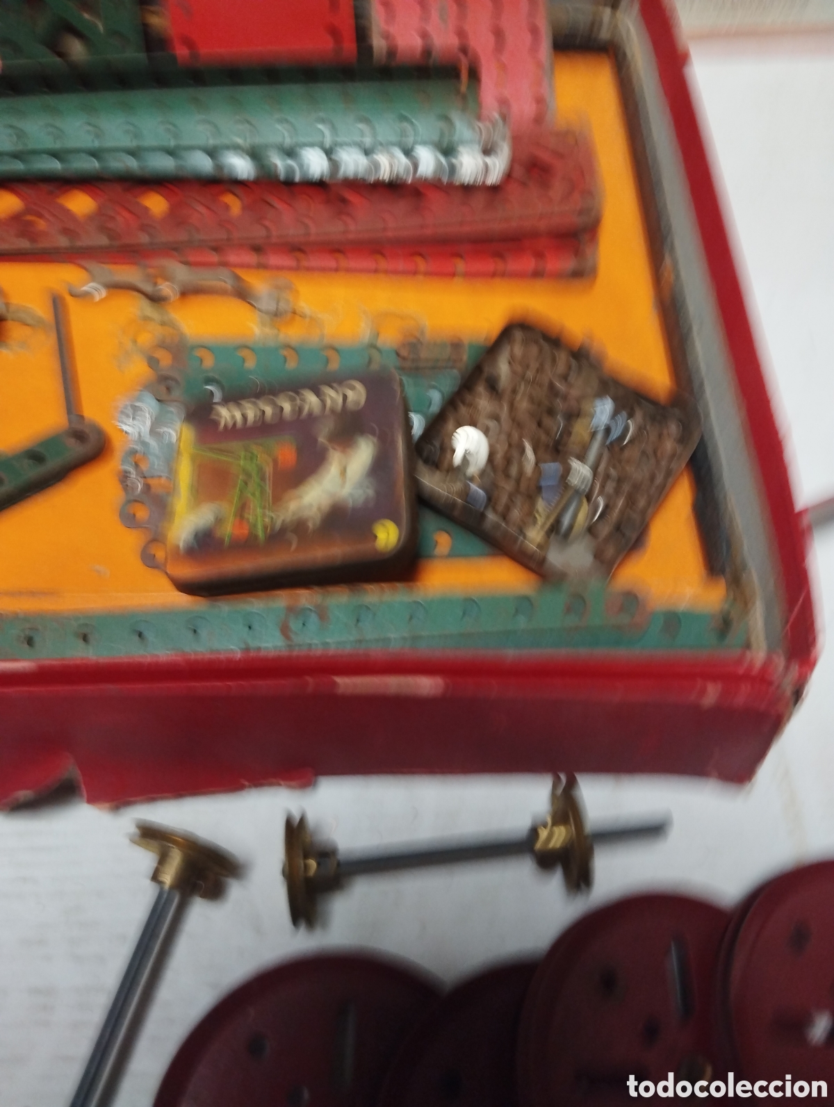 Juegos construcci&oacute;n - Meccano: Lote de antiguo Mecano - Foto 3
