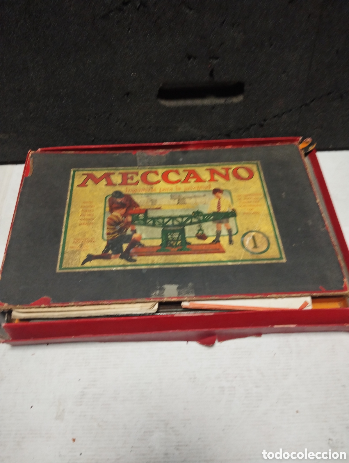Juegos construcci&oacute;n - Meccano: Lote de antiguo Mecano - Foto 6