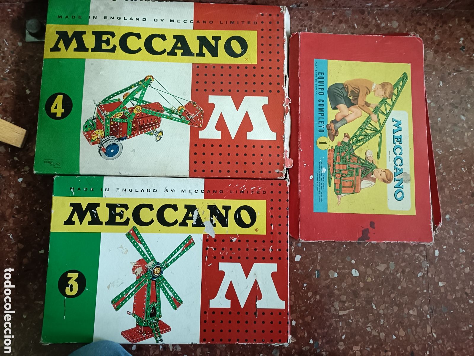 Juegos construcci&oacute;n - Meccano: Meccano lote n&uacute;meros 1, 3 y 4 - Foto 1