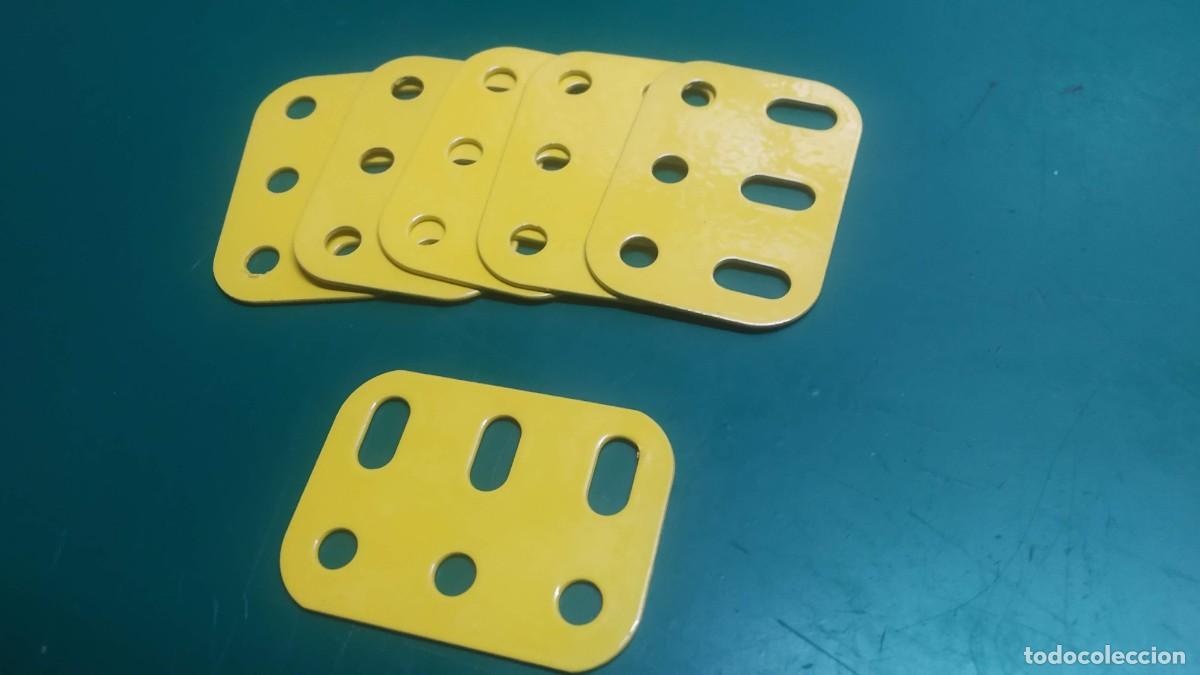 Juegos construcci&oacute;n - Meccano: MECCANO PARTE N&ordm; 103H. LOTE 6 VIGUETAS PLANAS 3 AGUJEROS