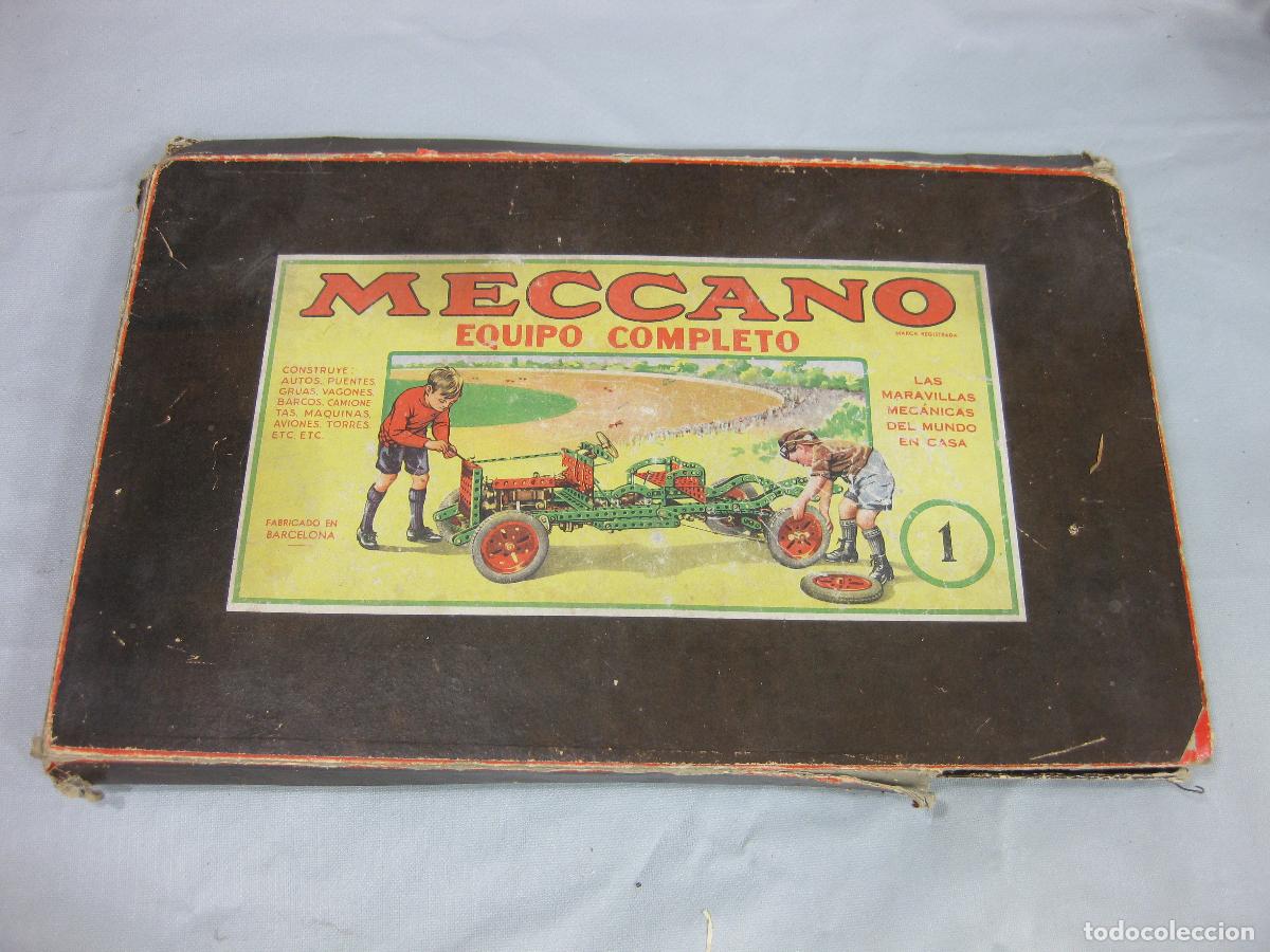 Juegos construcci&oacute;n - Meccano: CAJA DEL EQUIPO COMPLETO MECCANO N&ordm; 1