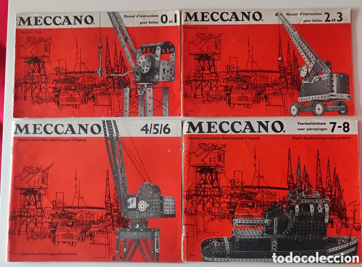Juegos construcci&oacute;n - Meccano: Manuales Meccano. Juego completo del 0 al 8