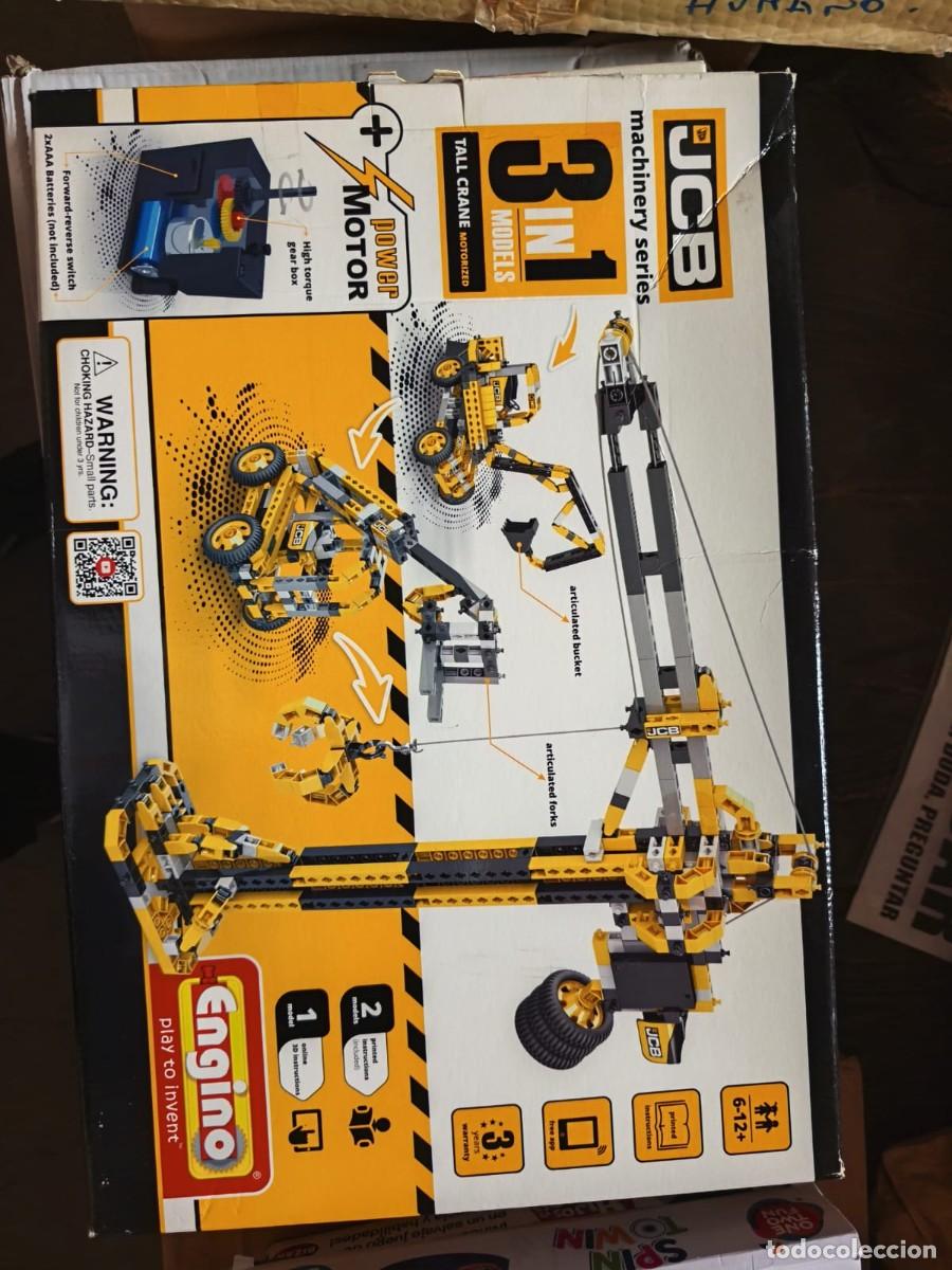 Jeux construction - Meccano: JCB . Engino Machinery . Series 3-in-1 Tall Crane Motorized. A&ntilde;o 2019 . Caja original