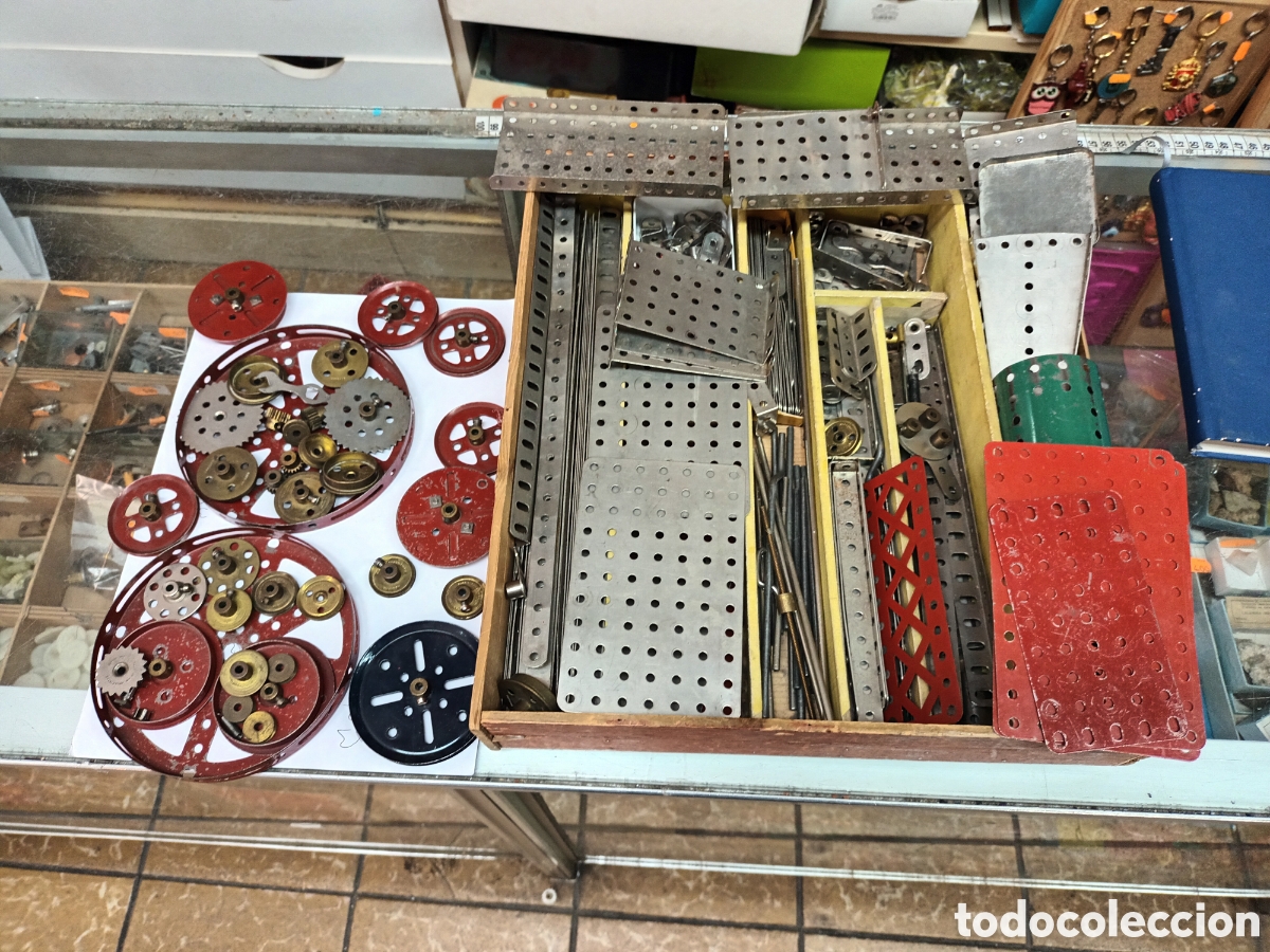 Giochi costruzione - Meccano: Lote piezas meccano antiguo