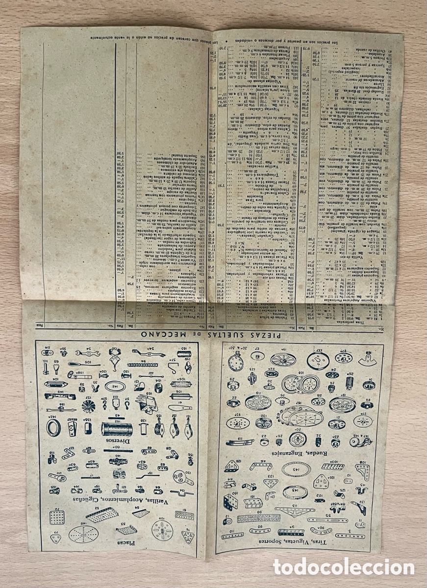 Juegos construcci&oacute;n - Meccano: CATALOGO MECCANO TARIFA N&ordm; 43 E - Foto 2