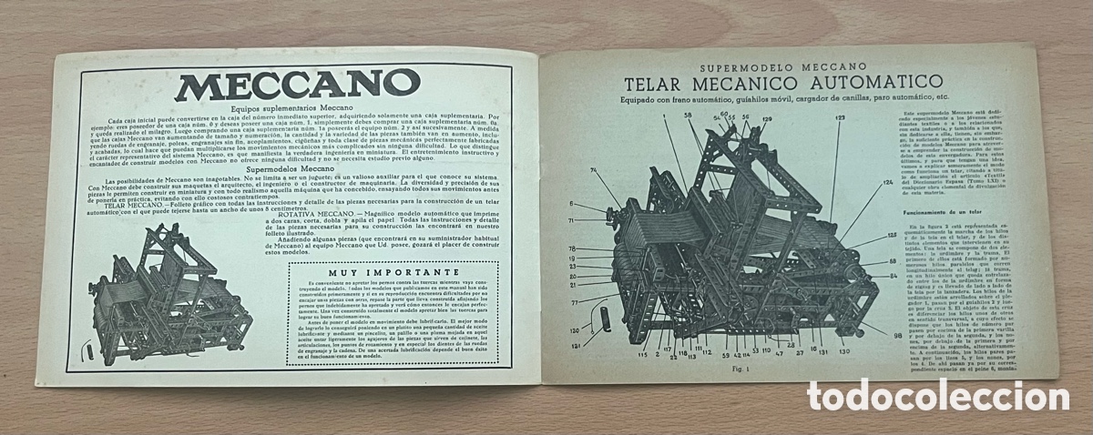 Juegos construcci&oacute;n - Meccano: CATALOGO MECCANO - TELAR AUTOM&Aacute;TICA, SUPERMODELO - Foto 2