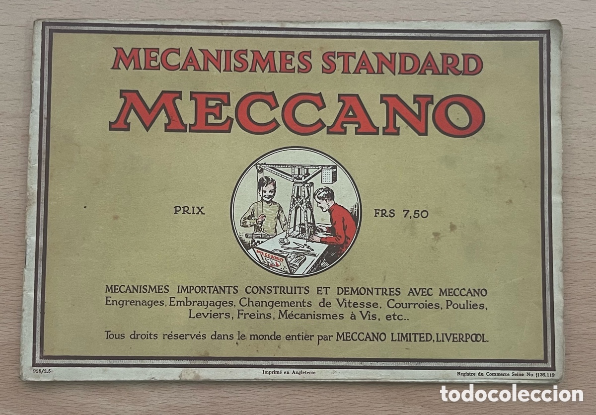 Juegos construcci&oacute;n - Meccano: CATALOGO MECCANO MECANISMES STANDARD - DIFICIL DE ENCONTRAR