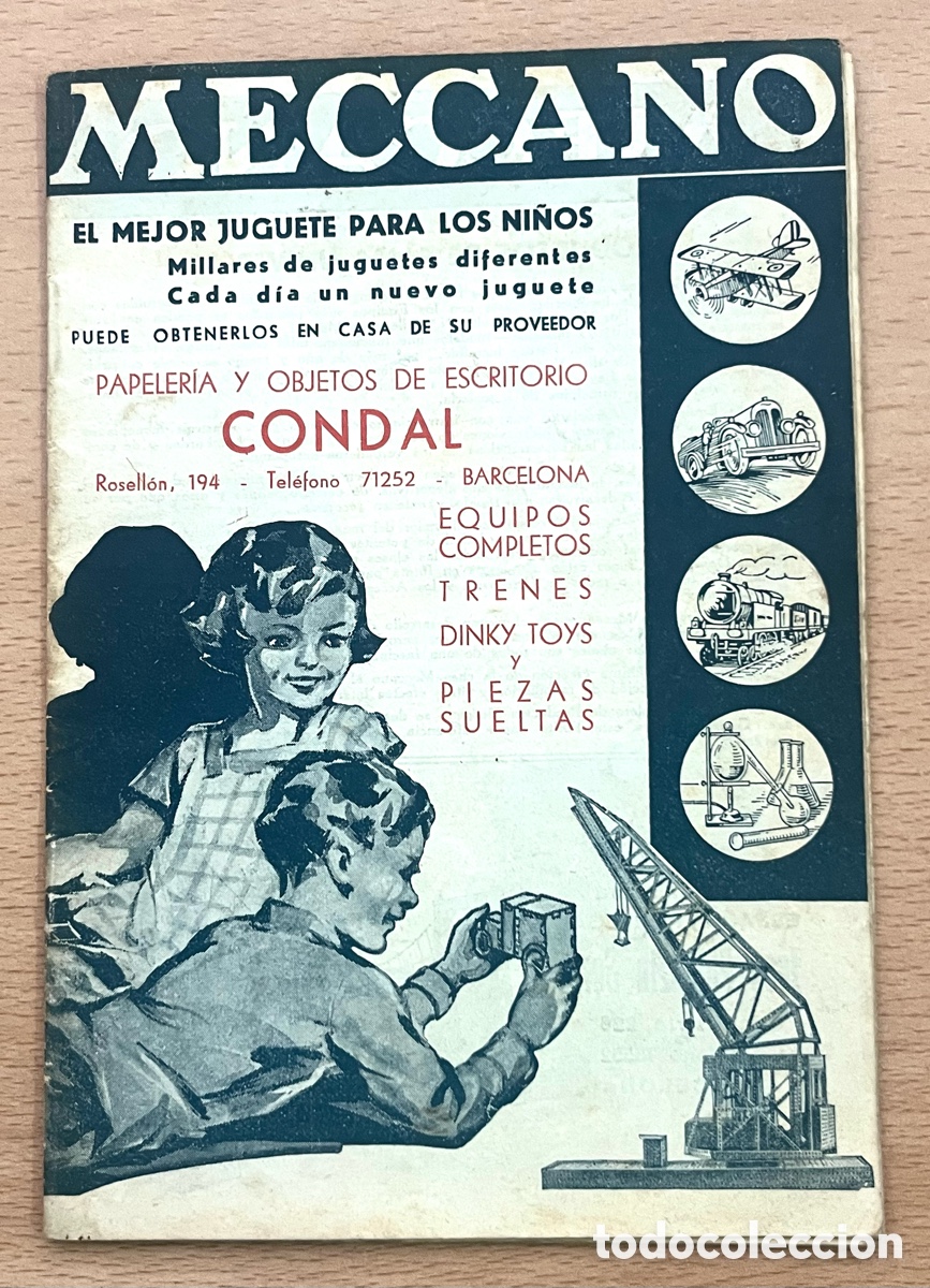 Spielzeug zum Bauen - Meccano: CATALOGO MECCANO - PAPELER&Iacute;A CONDAL, BARCELONA - 21 PAGINAS