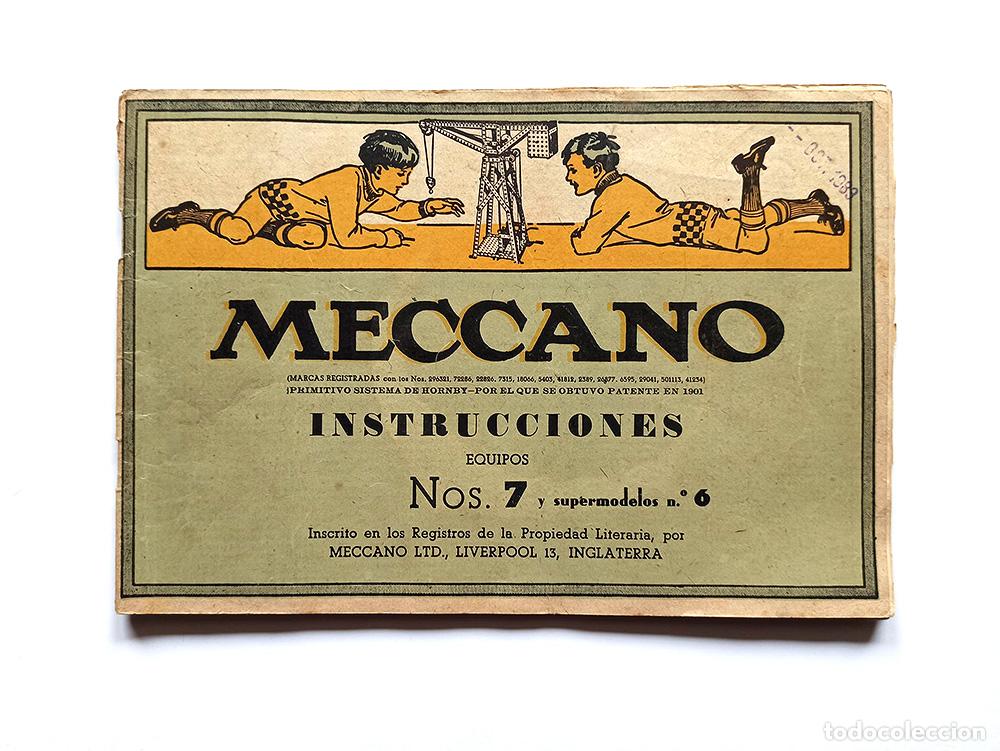 Juegos construcci&oacute;n - Meccano: INSTRUCCIONES MECCANO ( EQUIPO N&ordm; 7 Y SUPERMODELO N&ordm; 6 )