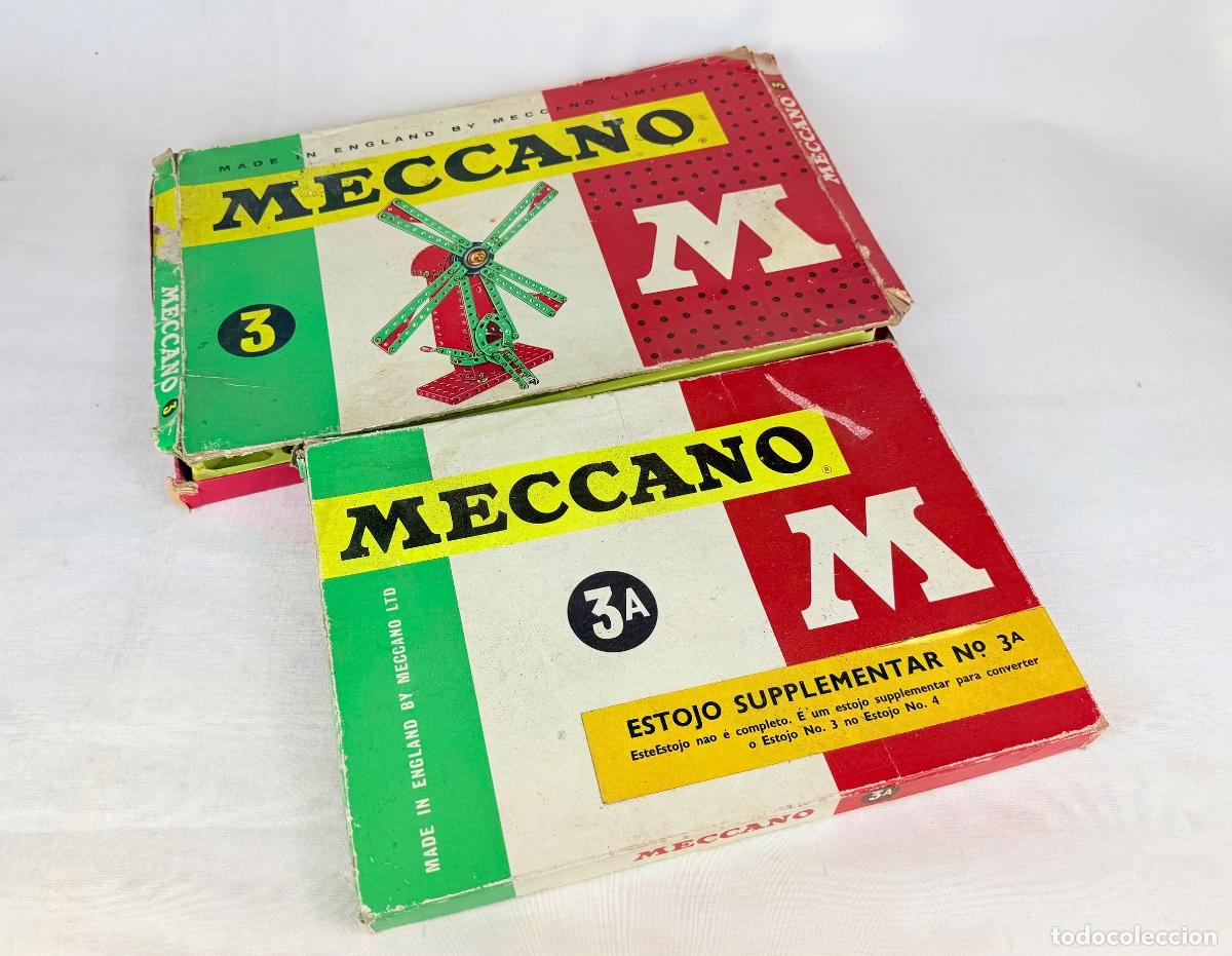 Juegos construcci&oacute;n - Meccano: 2 Cajas de Meccano 3A y 3 - Foto 1