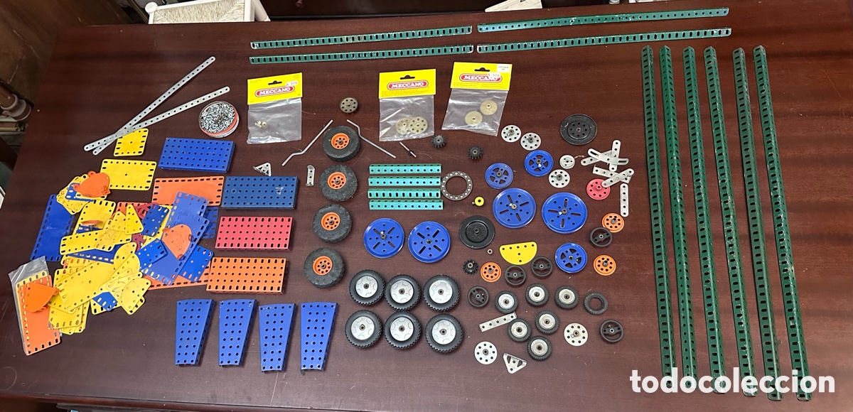 Juegos construcci&oacute;n - Meccano: GEAN LOTE DE PIEZAS MECCANO Y MARKLIN METALL