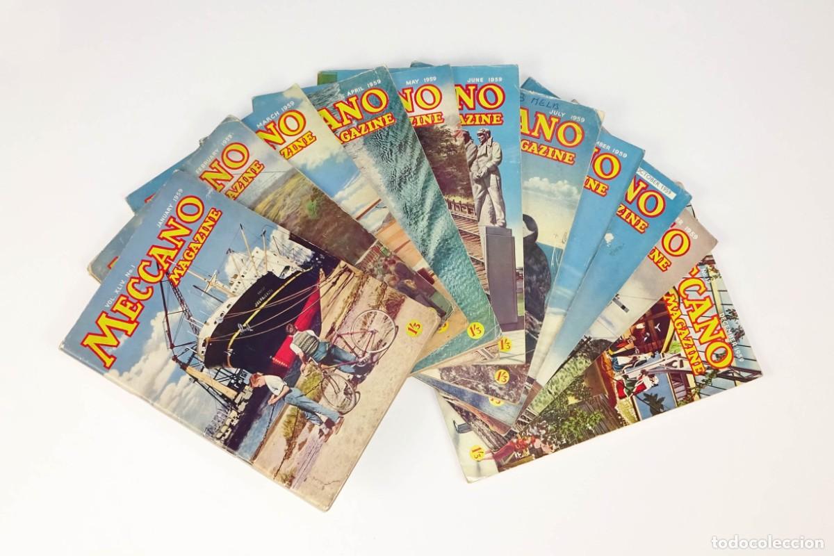 Juegos construcci&oacute;n - Meccano: Revistas MECCANO MAGAZINE 1959 (11 meses)