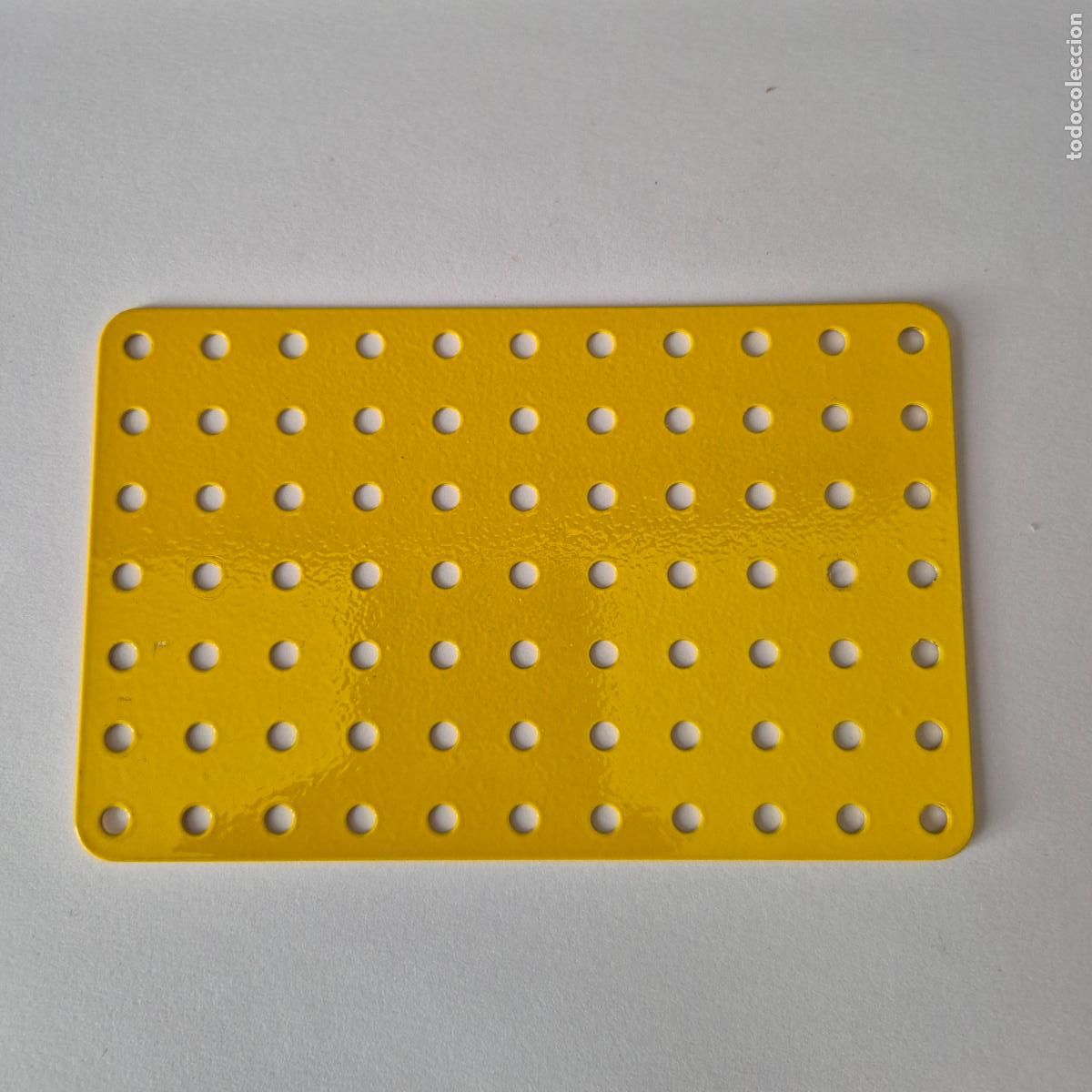 Juegos construcci&oacute;n - Meccano: placa plana r&iacute;gida original Meccano de 11 x 7 agujeros N&ordm; 52a nueva