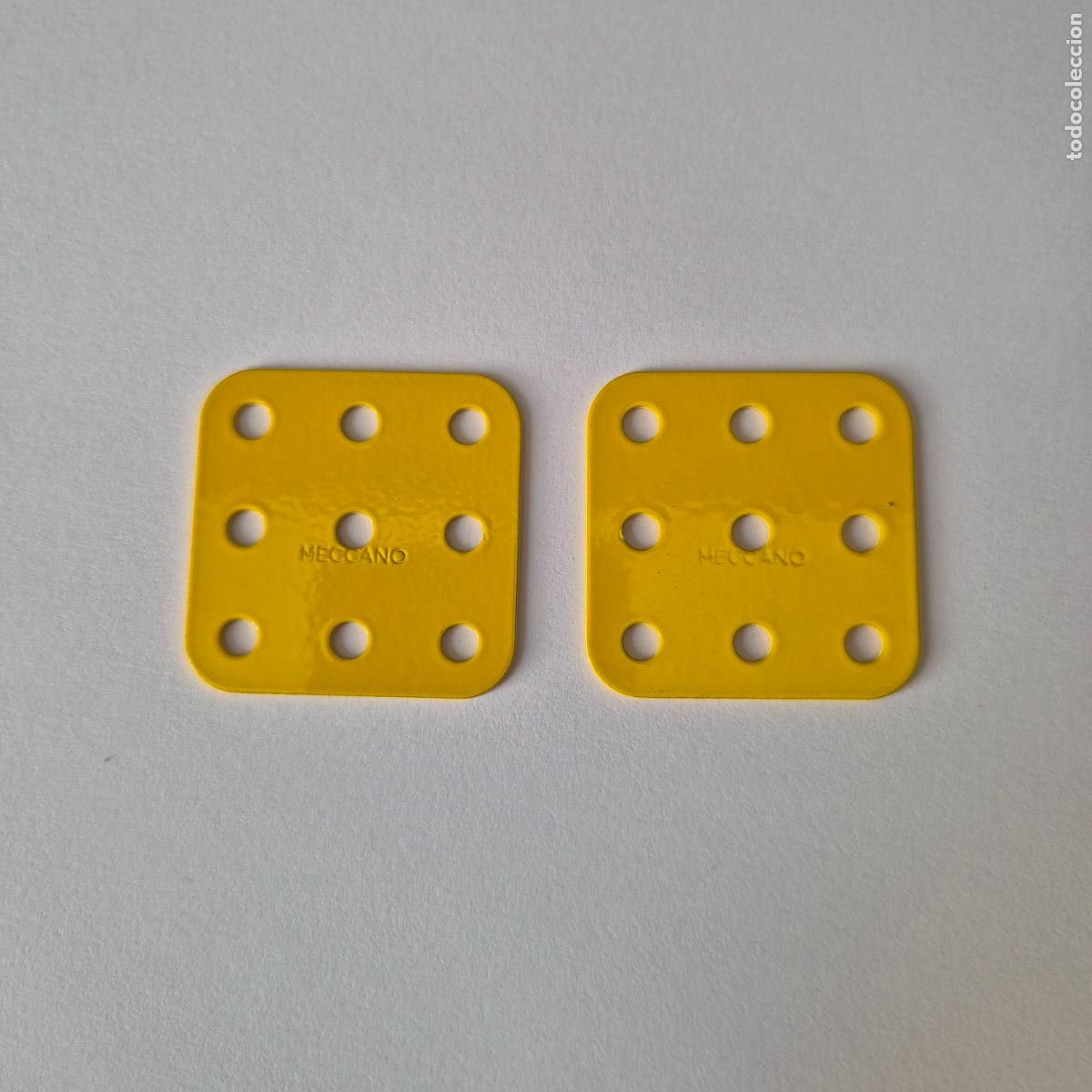 Juegos construcci&oacute;n - Meccano: 2 placas plana r&iacute;gida original Meccano nueva