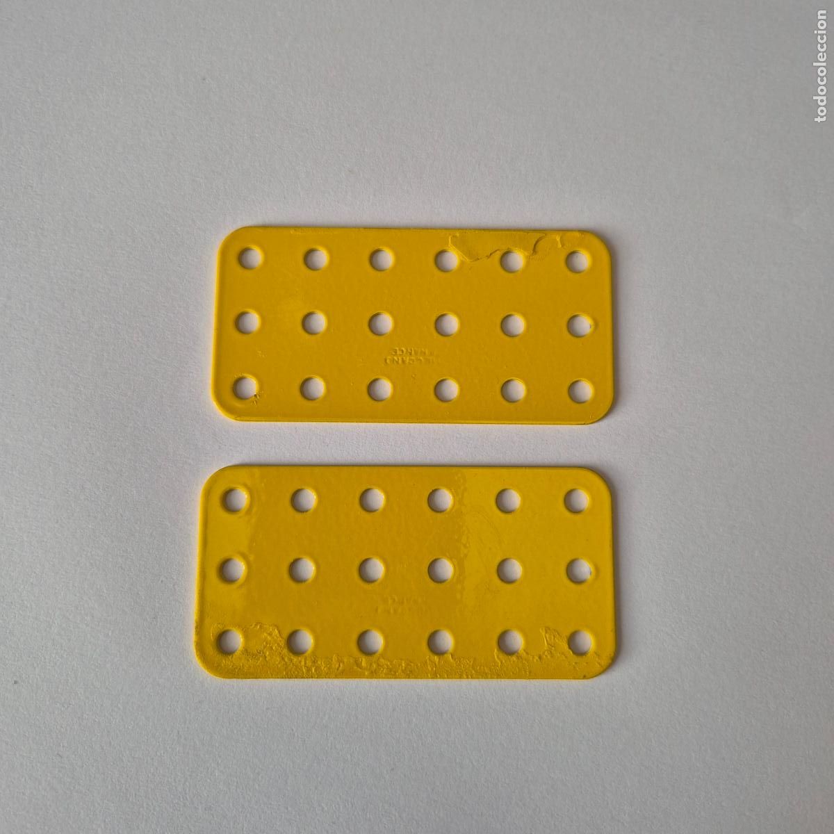Juegos construcci&oacute;n - Meccano: 2 placas plana r&iacute;gida original Meccano nueva