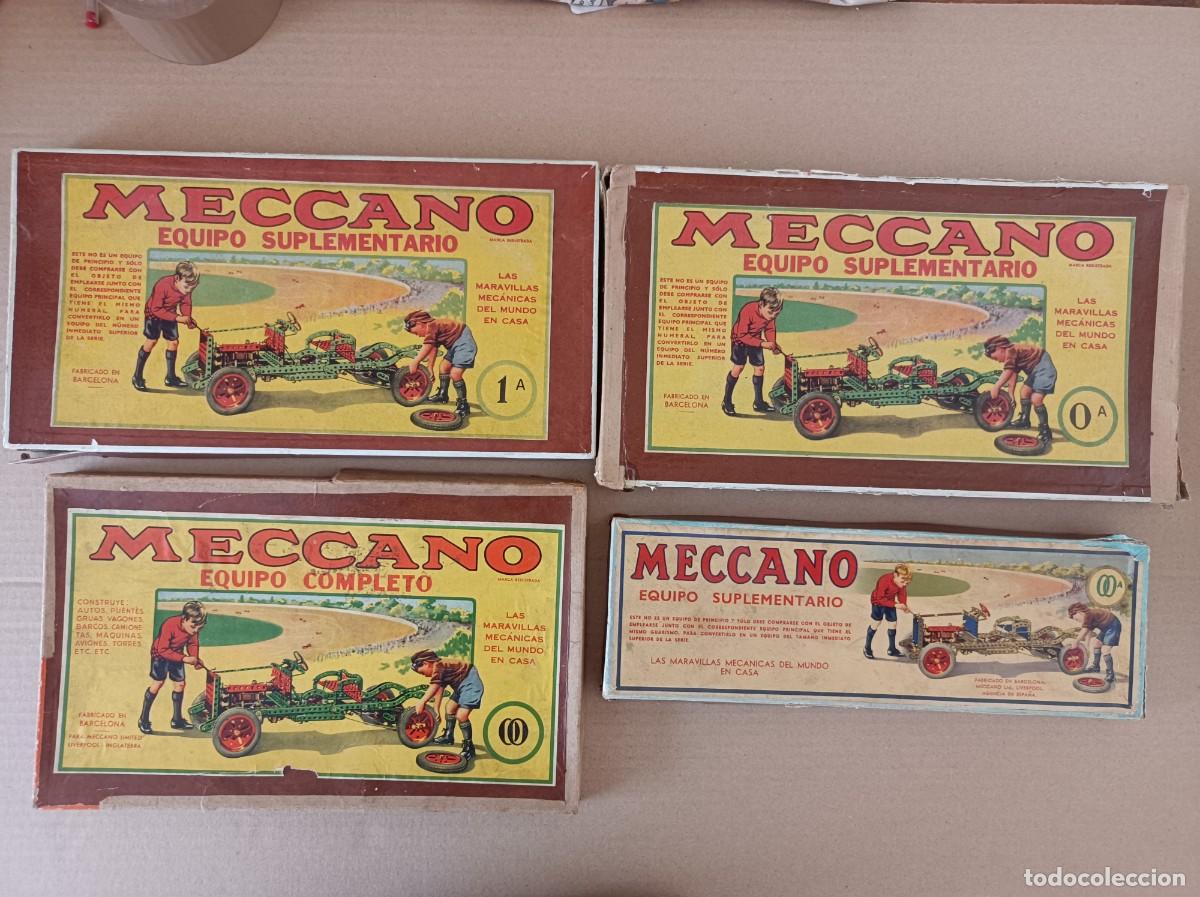 Juegos construcci&oacute;n - Meccano: LOTE MECCANO EQUIPO SUPLEMENTARIO Y EQUIPO COMPLETO