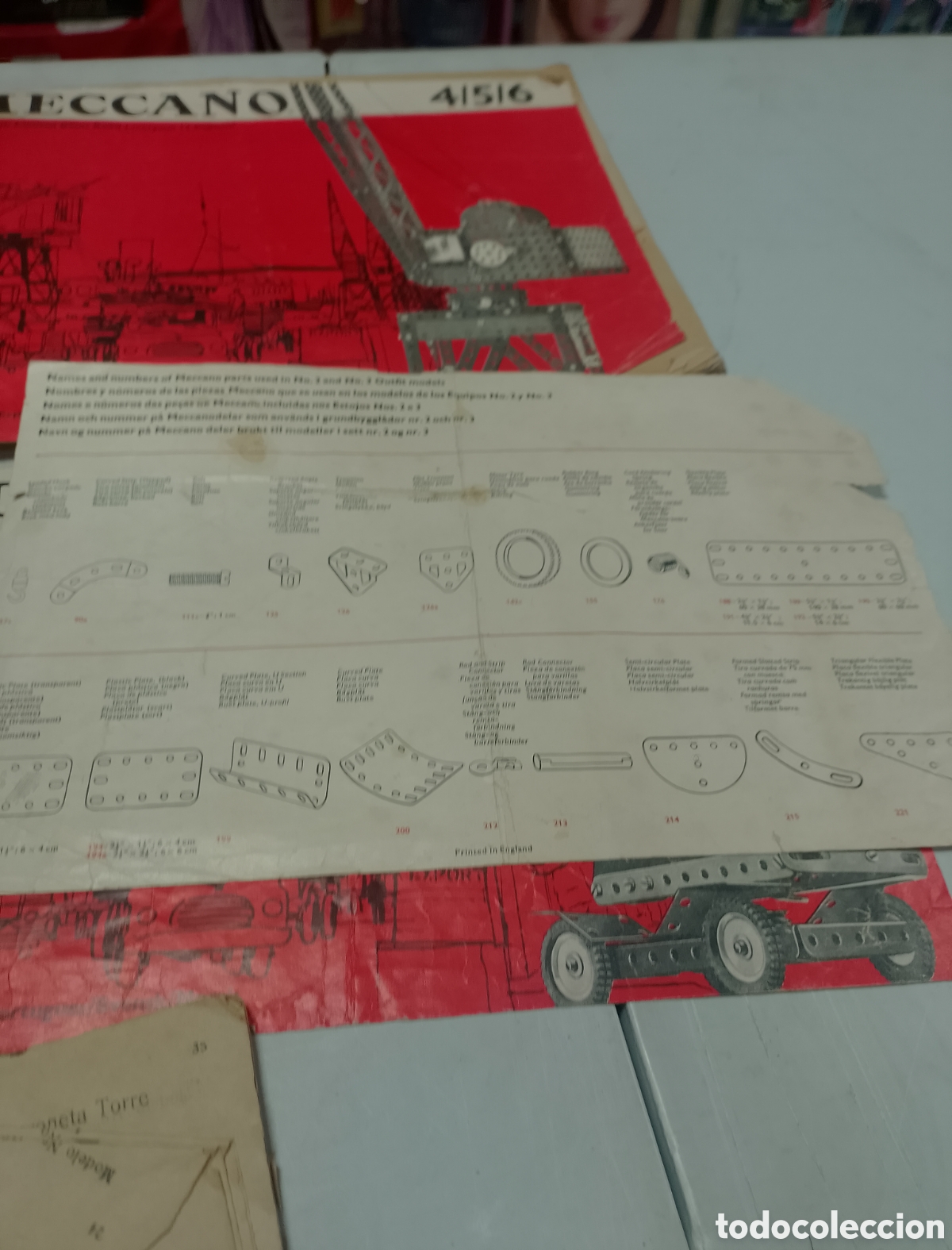 Juegos construcci&oacute;n - Meccano: Lote antiguo meccano - Foto 3