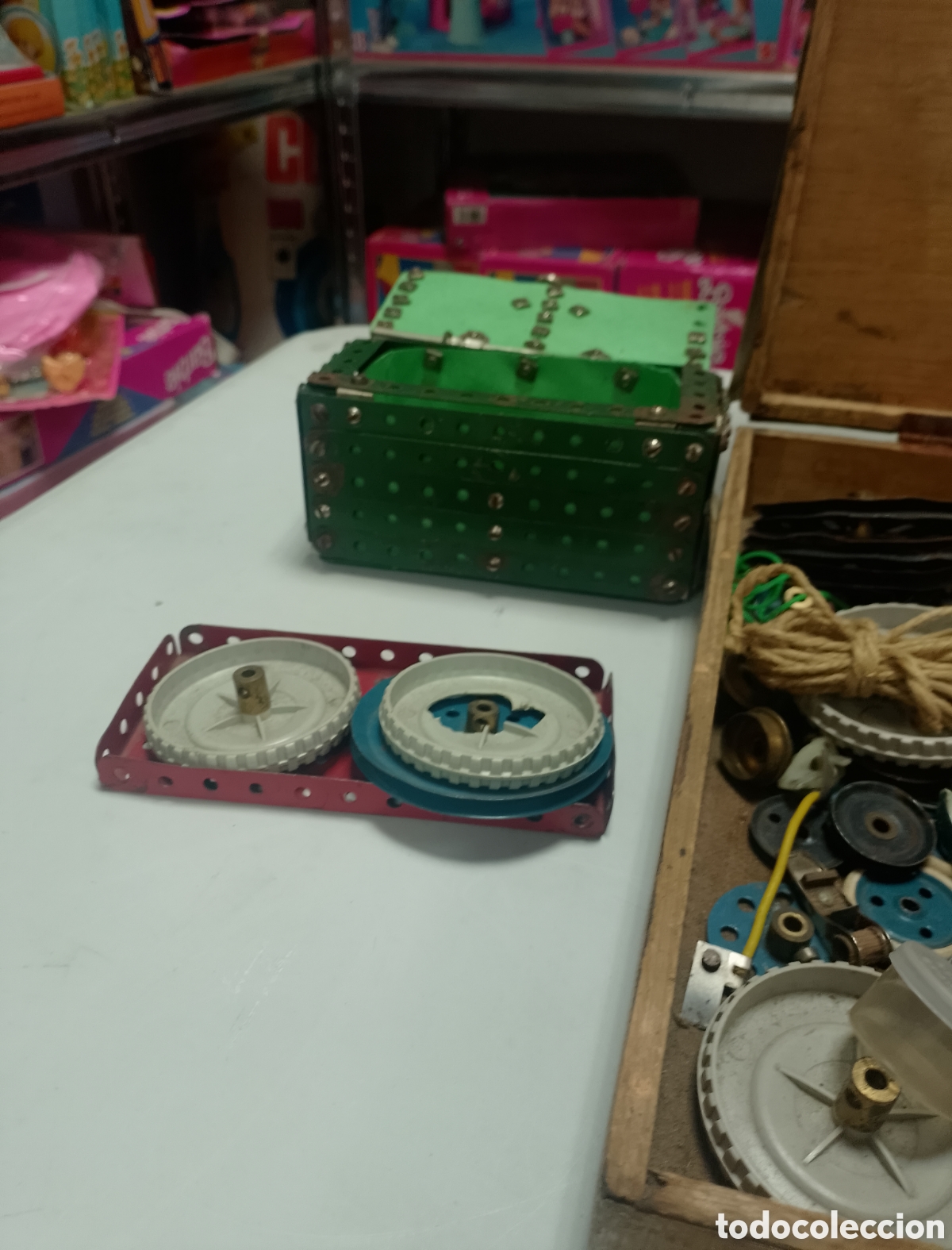 Juegos construcci&oacute;n - Meccano: Lote antiguo meccano - Foto 6