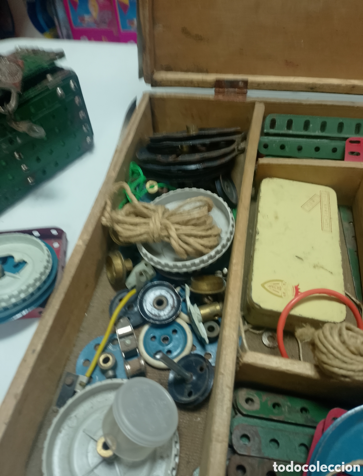 Juegos construcci&oacute;n - Meccano: Lote antiguo meccano - Foto 8