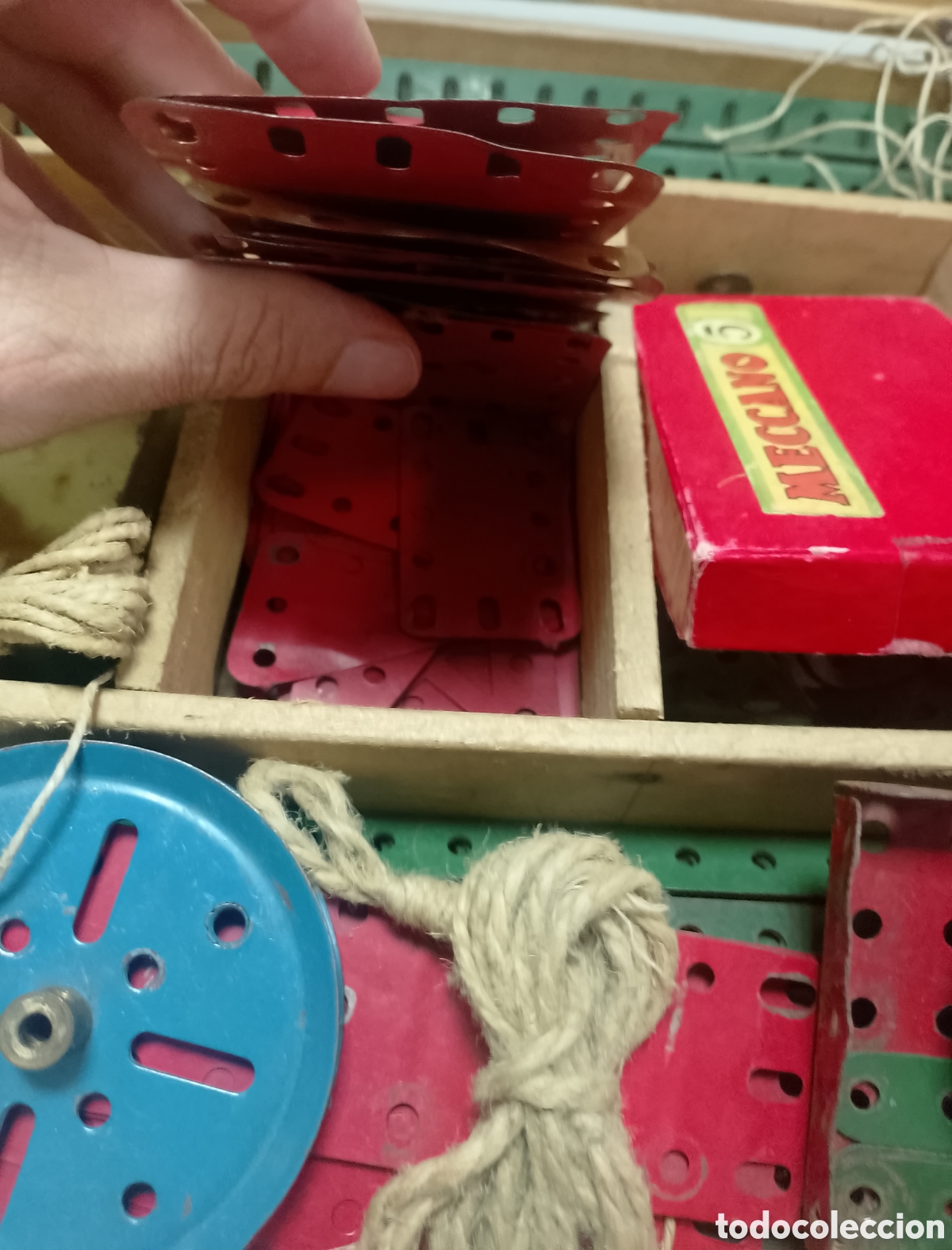 Juegos construcci&oacute;n - Meccano: Lote antiguo meccano - Foto 12