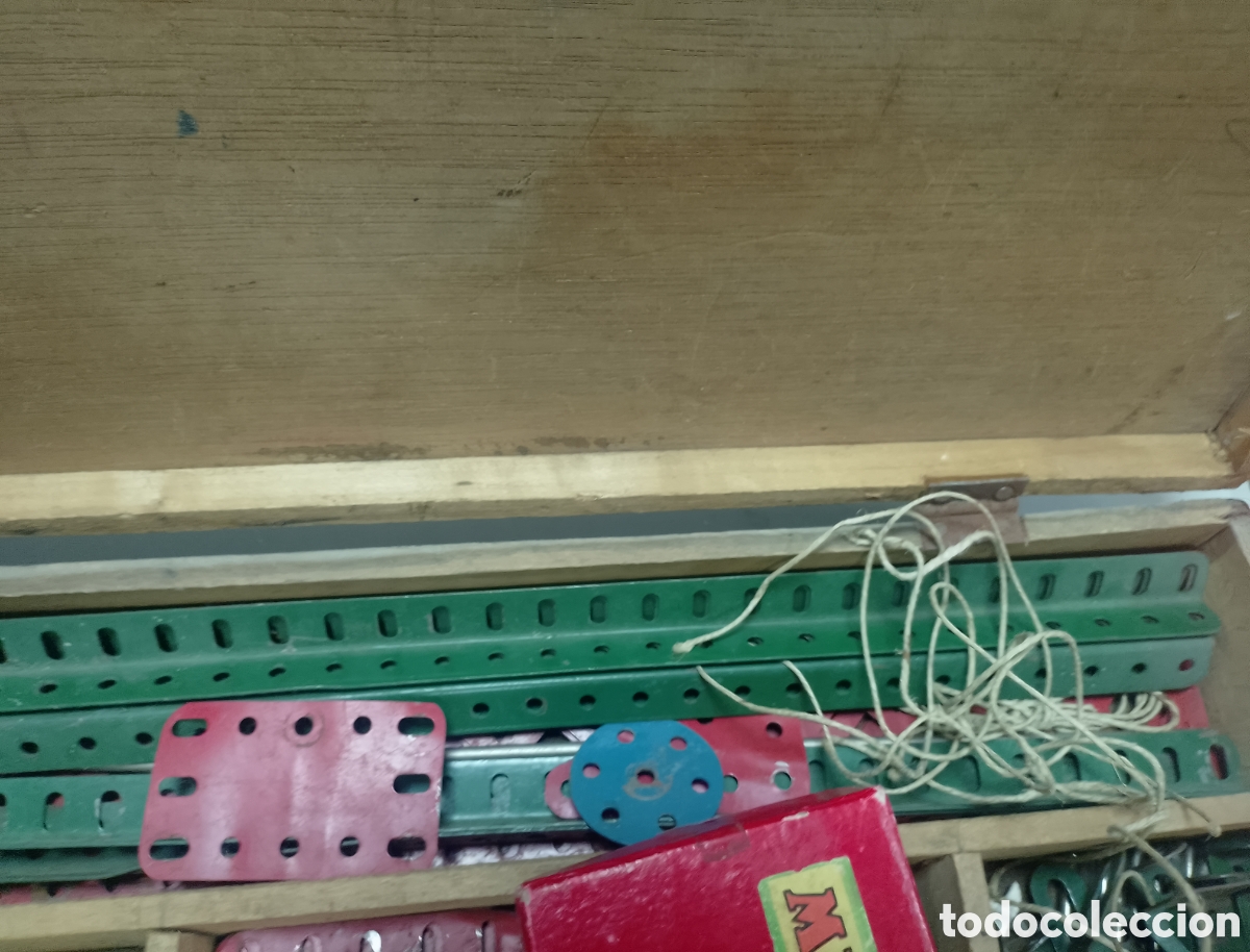 Juegos construcci&oacute;n - Meccano: Lote antiguo meccano - Foto 18