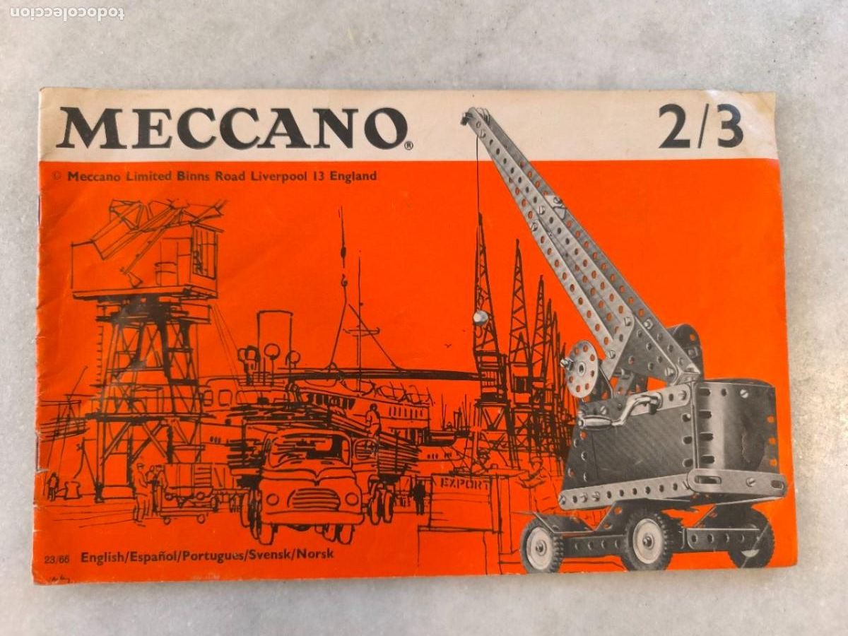 Juegos construcci&oacute;n - Meccano: CATALOGO DE INSTRUCCIONES DE MONTAJE MECCANO 2-3 23/62 - L1