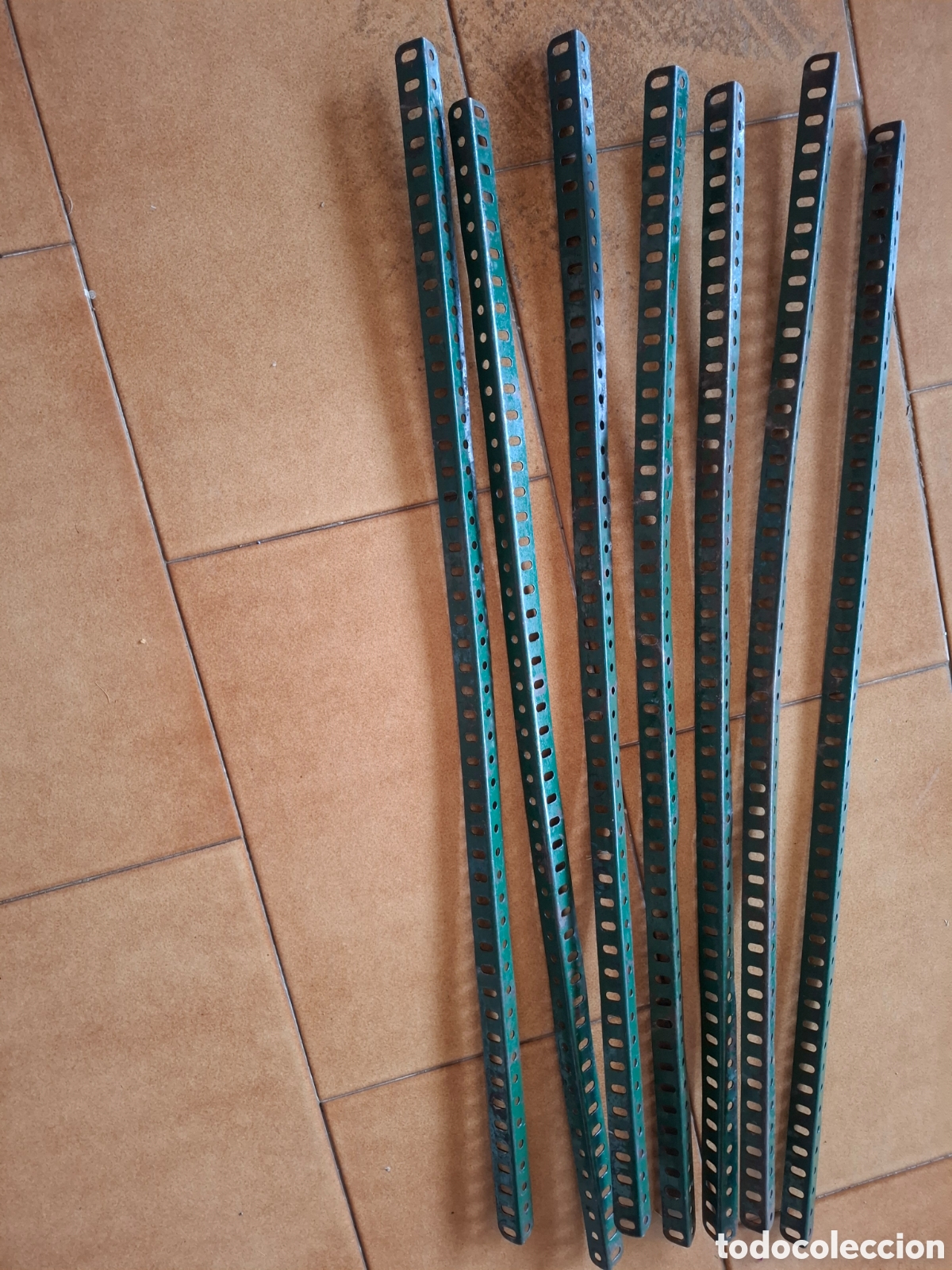 Juegos construcci&oacute;n - Meccano: Meccano verde 7 vigas angulares