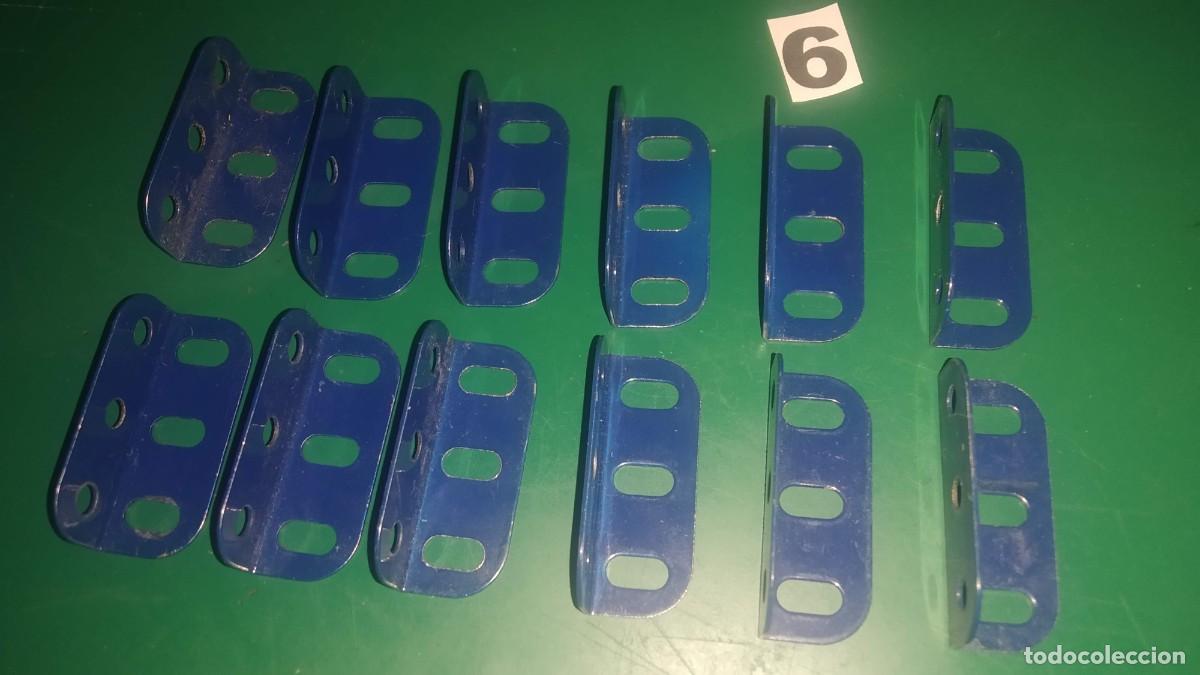 Juegos construcci&oacute;n - Meccano: MECCANO Parte n&ordm; 9F. 12 Piezas, viguetas angulares de 3 agujeros