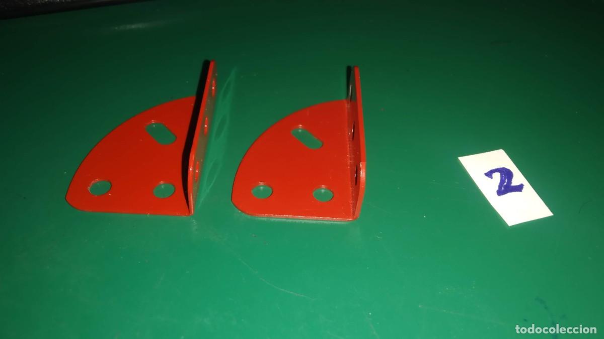 Juegos construcci&oacute;n - Meccano: Meccano. Parte 214b. Lote 2 cuadrantes con angulo