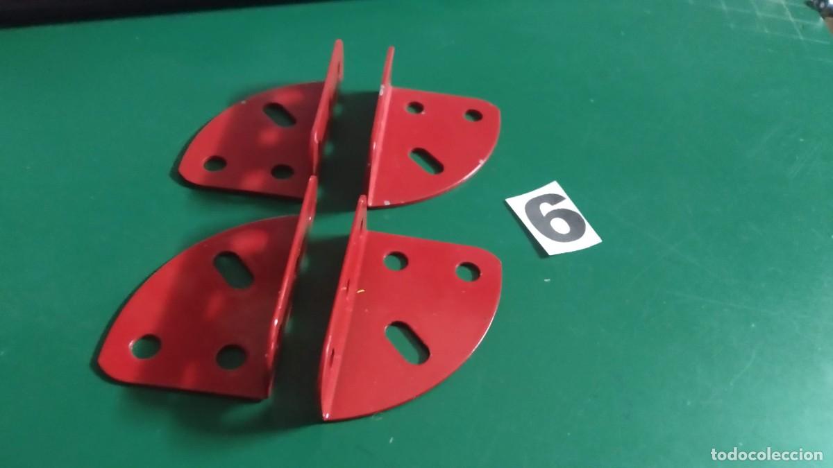 Juegos construcci&oacute;n - Meccano: Meccano. Parte 214b. Lote 4 cuadrantes con angulo