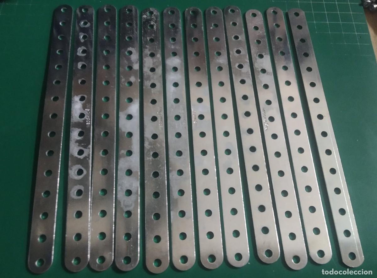 Juegos construcci&oacute;n - Meccano: Meccano. Parte 1b. 12 Tiras planas 15 agujeros