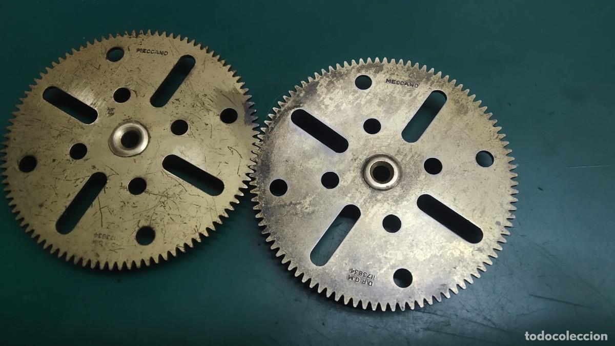 Juegos construcci&oacute;n - Meccano: Meccano parte n&ordm; 27c. 2x Engranajes de 95 dientes.