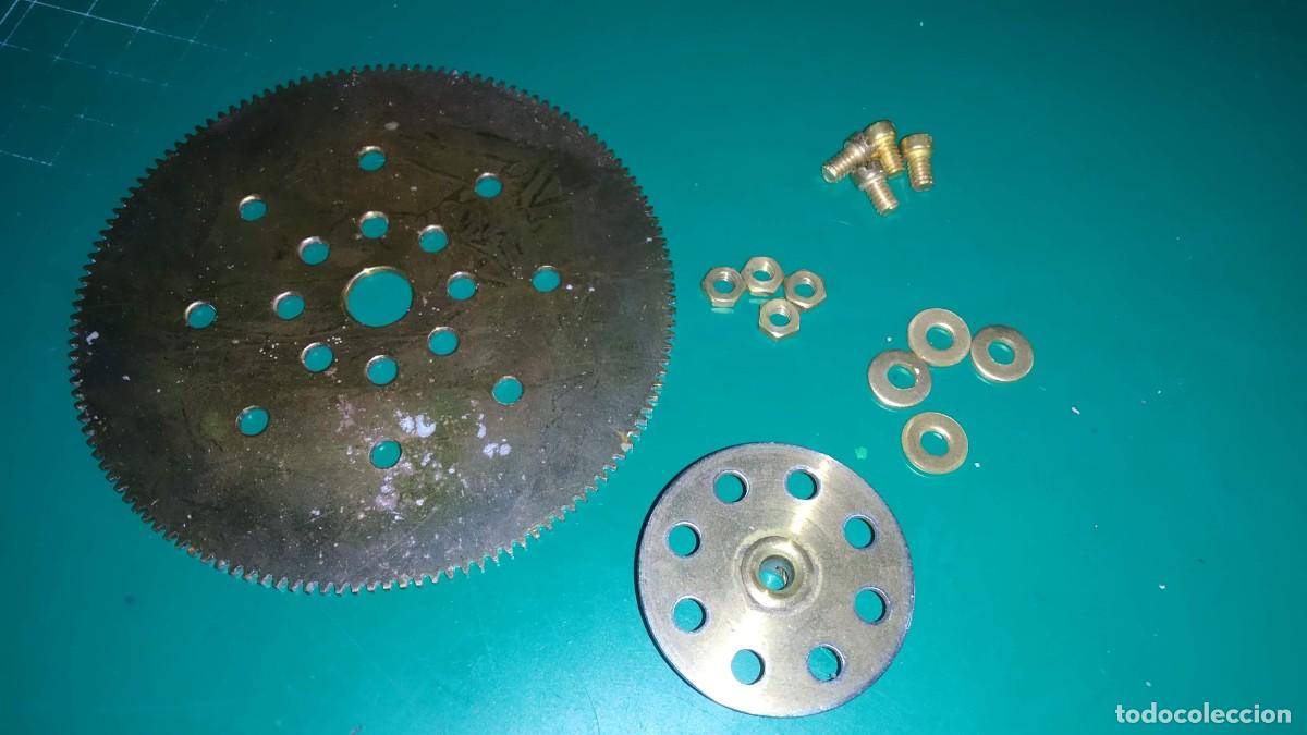 Juegos construcci&oacute;n - Meccano: Meccano. Rueda engranaje laton compatible + rueda 8 agujeros parte 24a