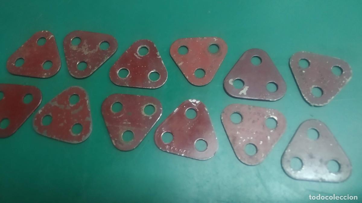 Juegos construcci&oacute;n - Meccano: Meccano. Parte 77. Lote 12 placas triangulares 2x2
