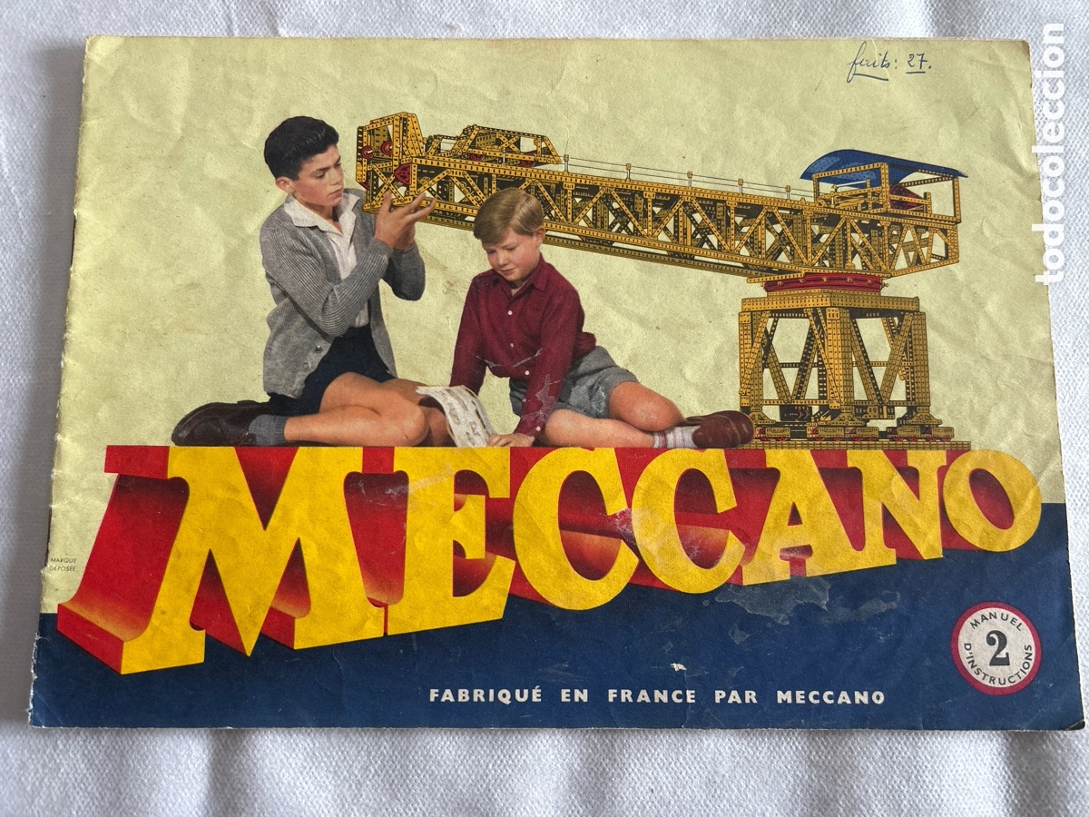 Juegos construcci&oacute;n - Meccano: Antiguo manual de instrucciones Meccano.1954
