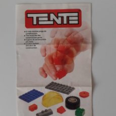 Juegos construcción - Tente: TENTE CATÁLOGO 1988. Lote 290723363