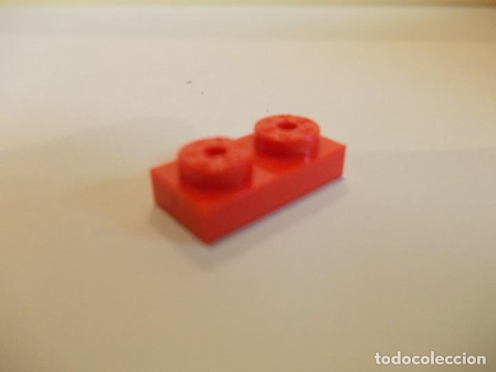 Juegos construcci&oacute;n - Tente: Pieza Tente placa rectangular 1x2 rojo - Foto 3