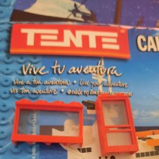 Juegos construcción - Tente: 3 PIEZAS VENTANAS ROJAS TENTE.. Lote 402373184