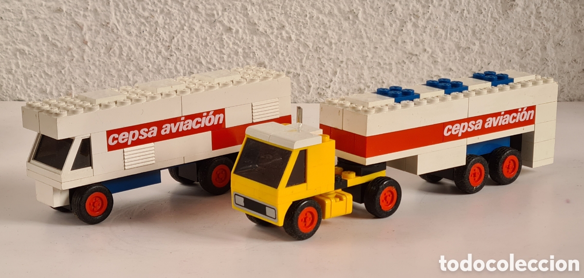 Juegos construcci&oacute;n - Tente: 2 Camiones Trailer Remolque Cisterna Tente Cepsa Aviaci&oacute;n - Ruta Gasolinera Aeropuerto Exin